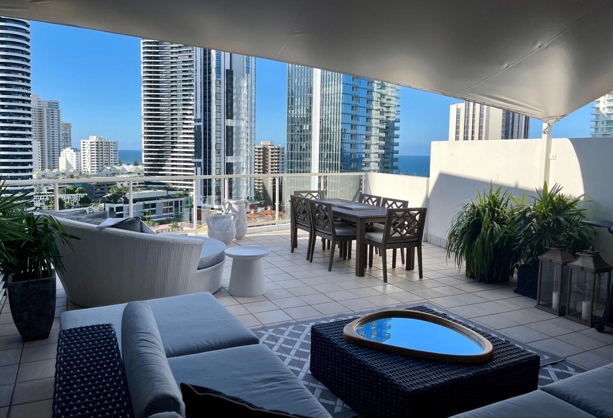 Ferienwohnung Private Sky Terrace Classic Penthouse 2 Car Parks Gold Coast Exterior foto