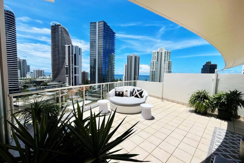 Ferienwohnung Private Sky Terrace Classic Penthouse 2 Car Parks Gold Coast Exterior foto